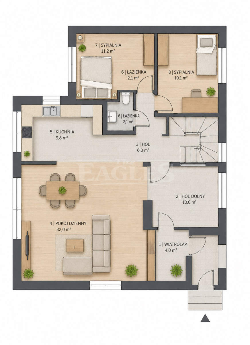Dom 225 m², 6 pokoi, garaż, Wawer blisko SKM