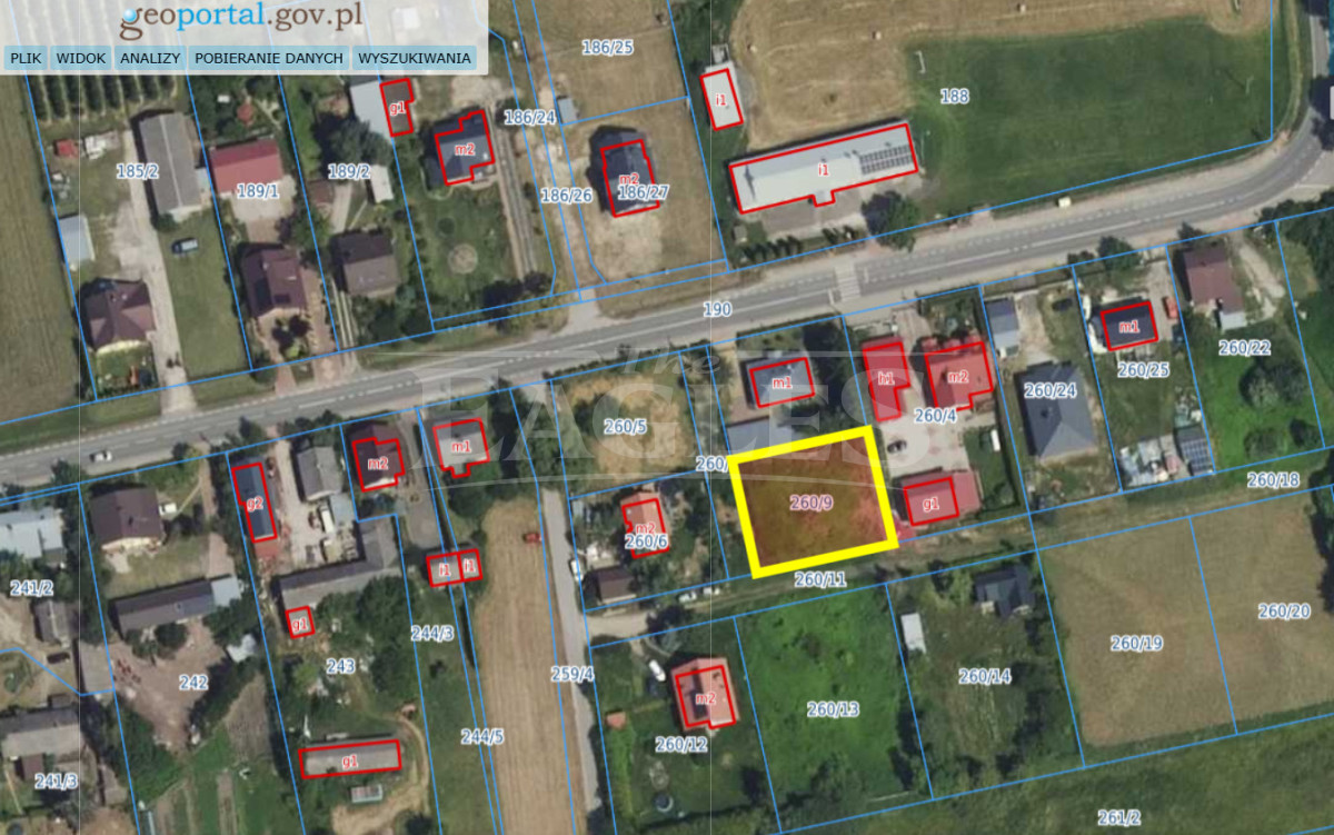 DZIAŁKA budowlana 800 m2, Wola Prażmowska